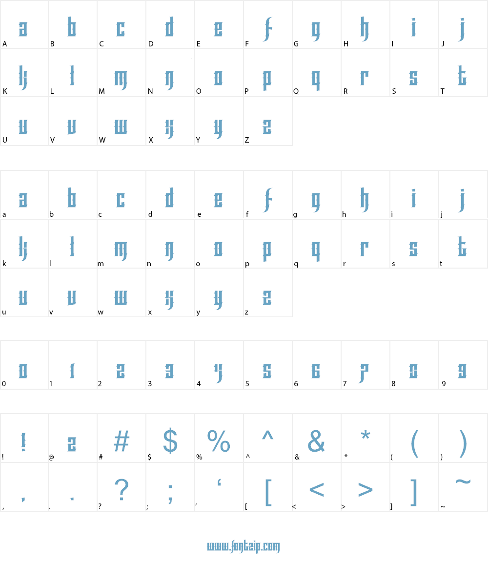 Effortless Tattoo Font Character